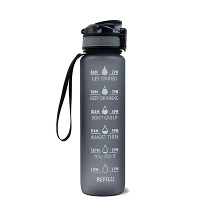 1L Tritan Water Bottle With Time Marker