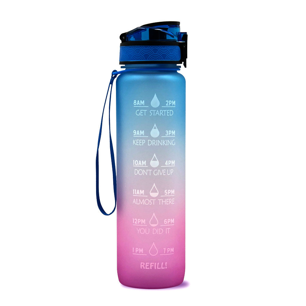 1L Tritan Water Bottle With Time Marker