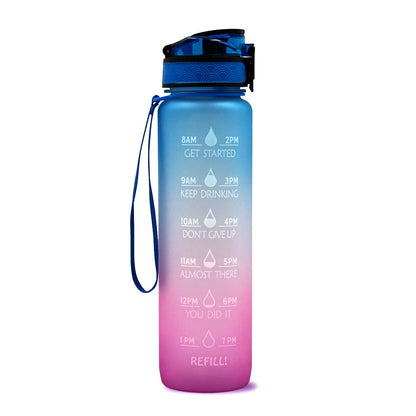 1L Tritan Water Bottle With Time Marker