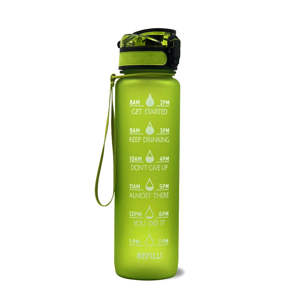 1L Tritan Water Bottle With Time Marker