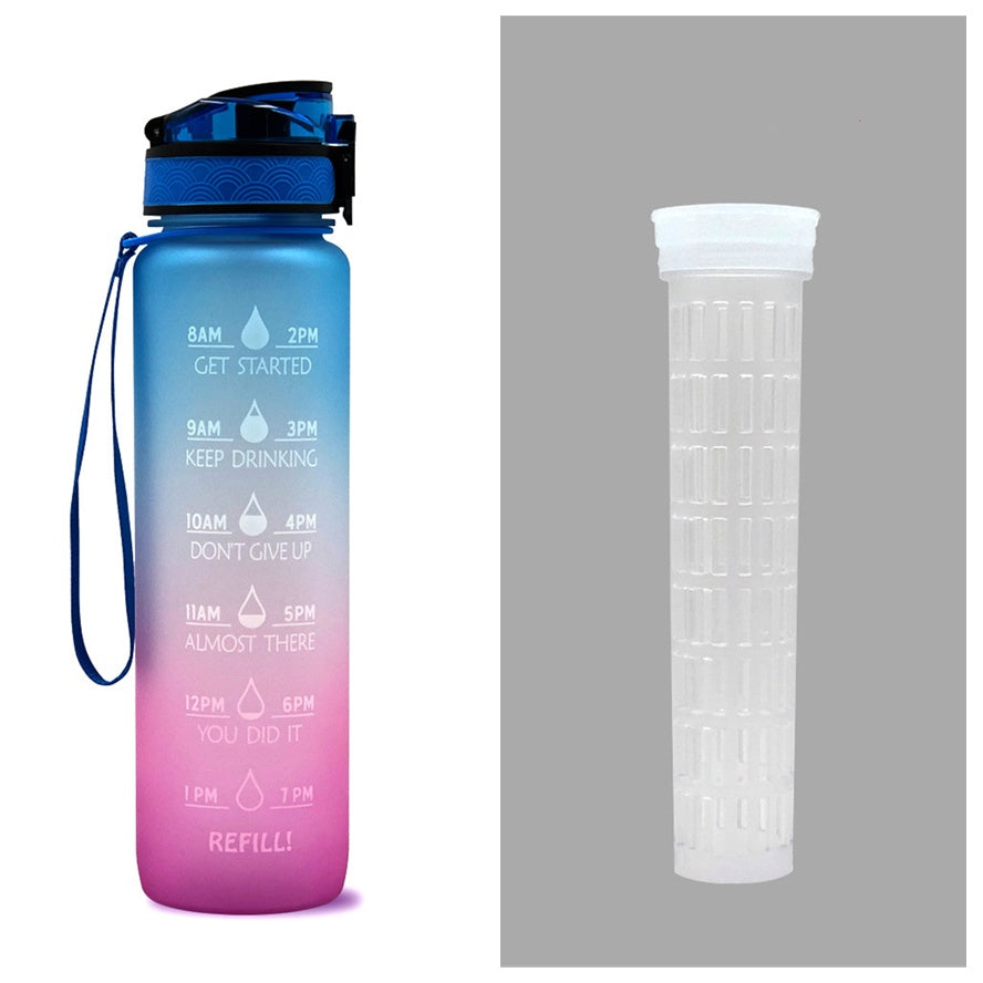 1L Tritan Water Bottle With Time Marker