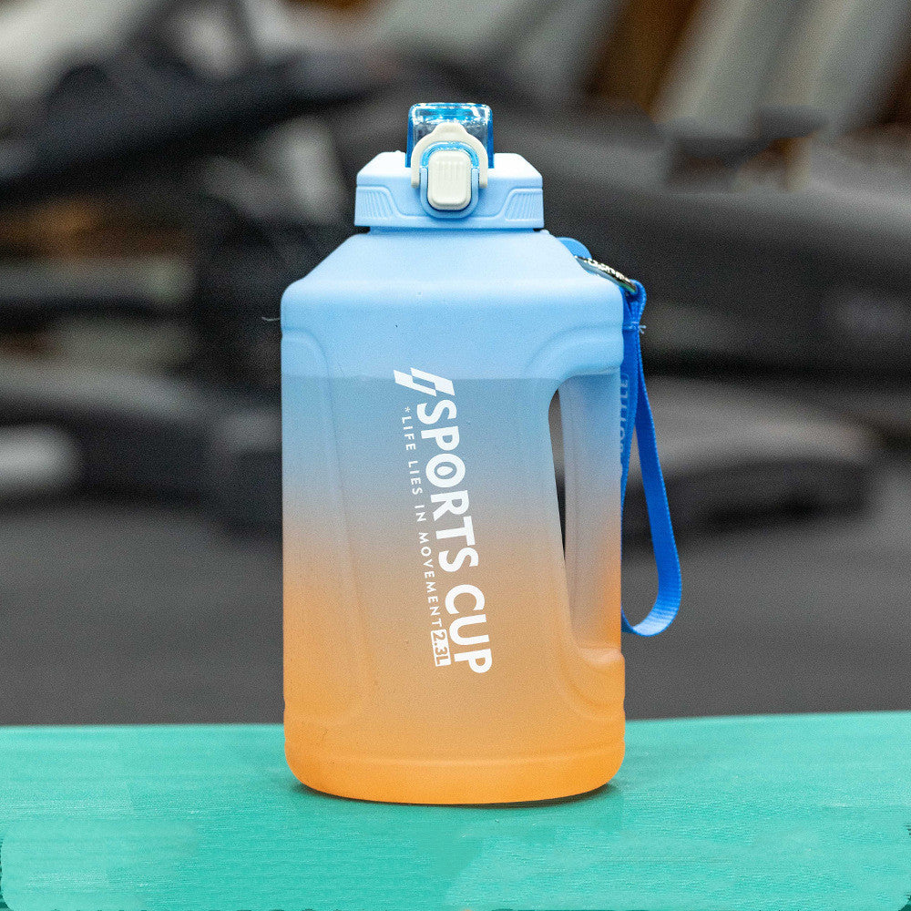 Extra Large Capacity  Cup With Straw Fitness Water Bottle